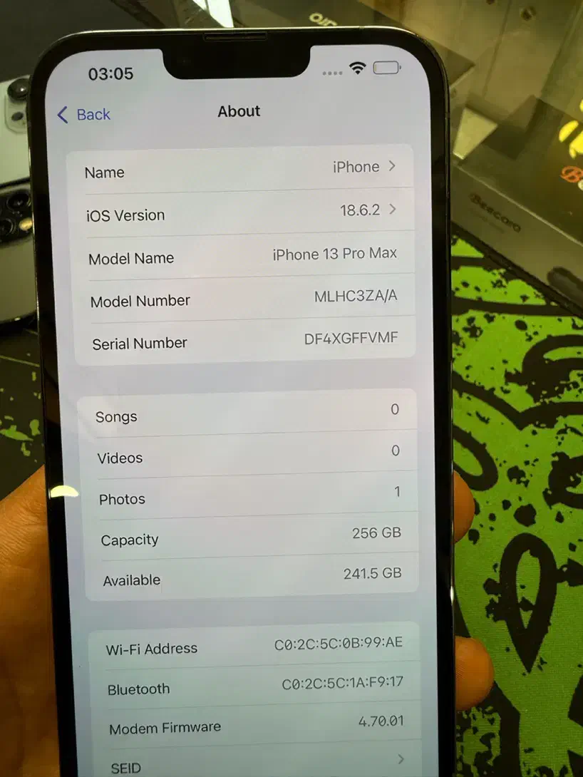 ایفون ۱۳ پرو مگس ۲۵۶ گیگ Za|موبایل|رشت, لاکانی|دیوار