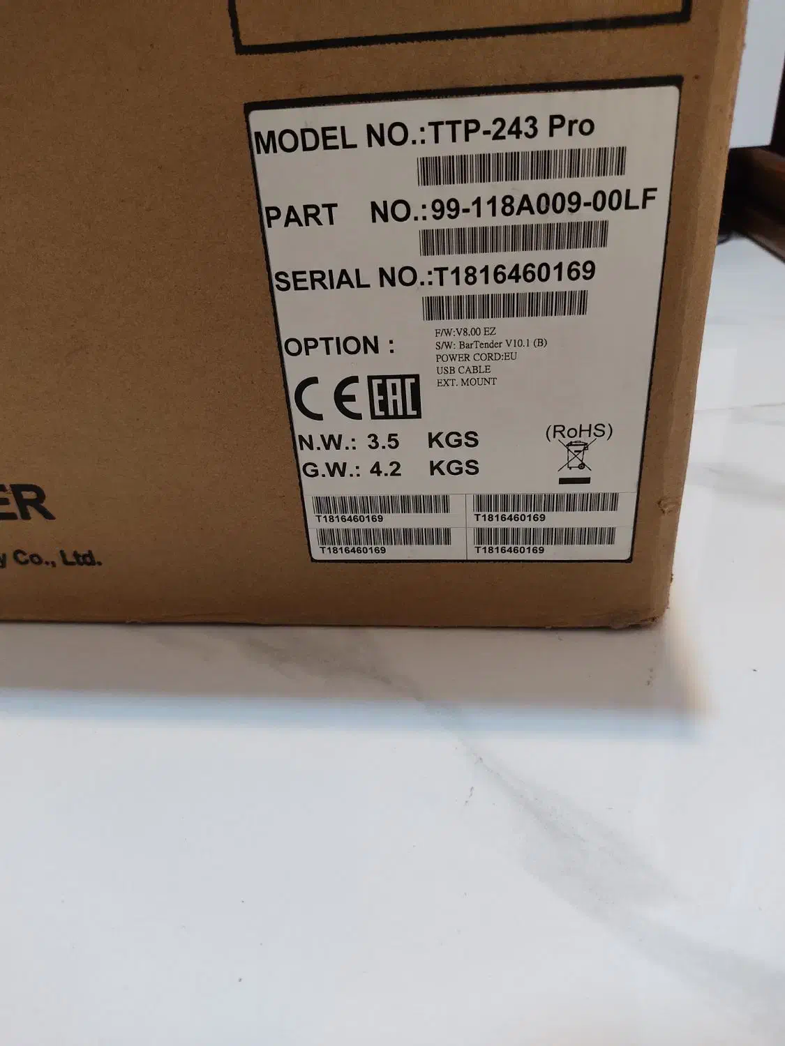 لیبل پرینتر TSC243 اکبند بارکدزن بارکدخوان بارکد|فروشگاه و مغازه|تهران, قاسمآباد|دیوار