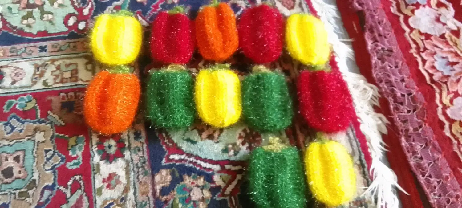 دستگیره دوتایی و تکی بافتنی و انواع بافتنی|سفره، حوله، دستمال آشپزخانه|تبریز, |دیوار