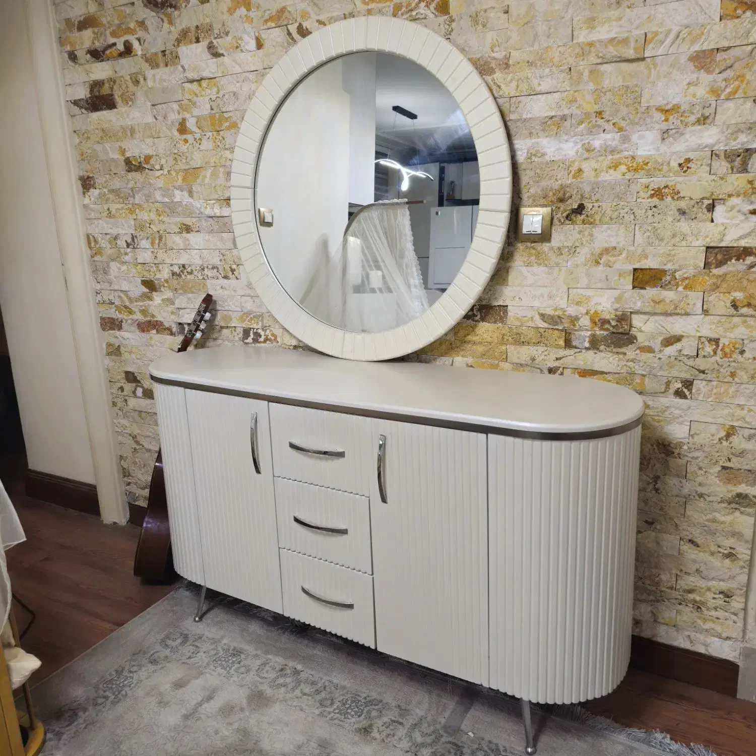 آینه کنسول شیاردار|بوفه، ویترین، کنسول|تهران, شهرک دریا|دیوار