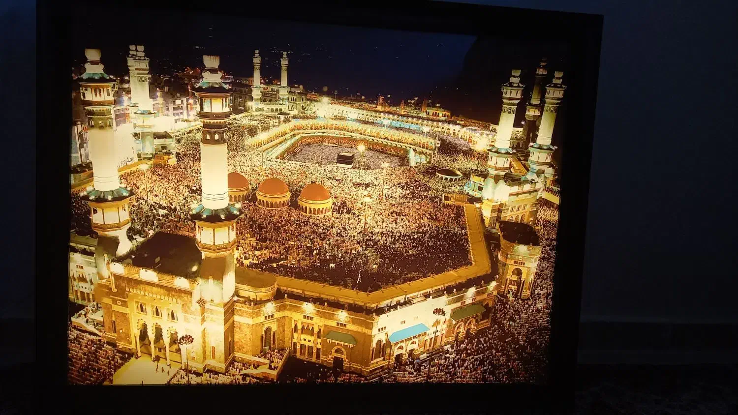 باسلام یک عدد تابلو دیواری مکه مکرمه چراغدار|تابلو، نقاشی، عکس|تبریز, |دیوار
