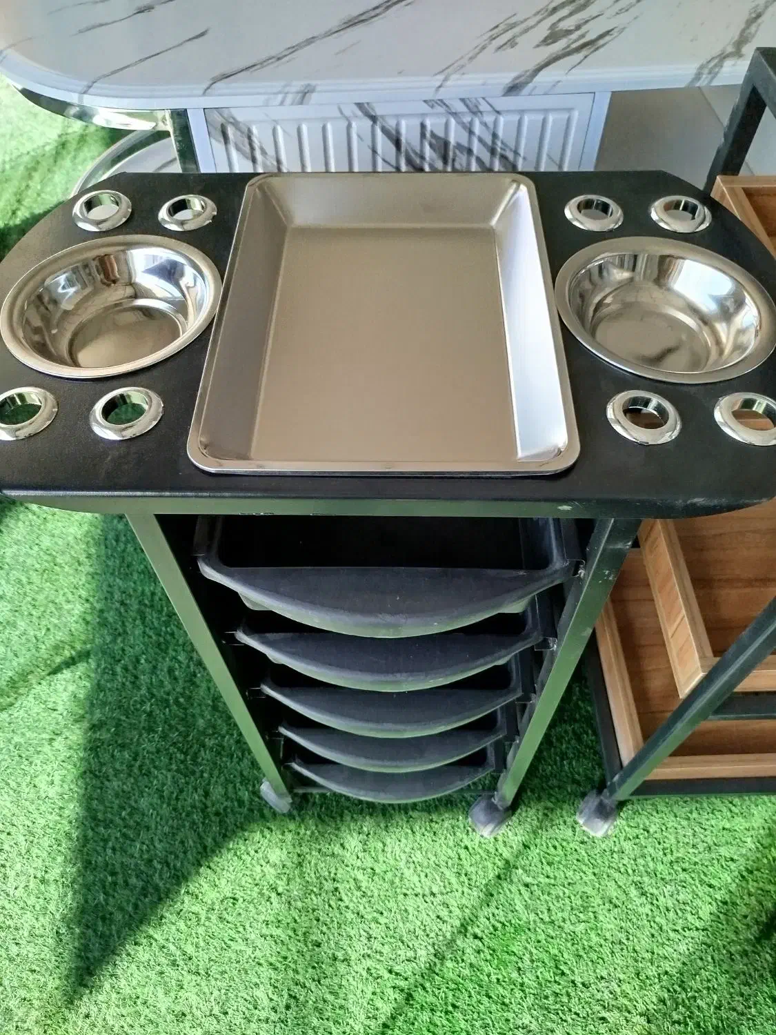 ترولی کاسه دار مجموعه زرکالا|آرایشگاه و سالن‌های زیبایی|یاسوج, |دیوار