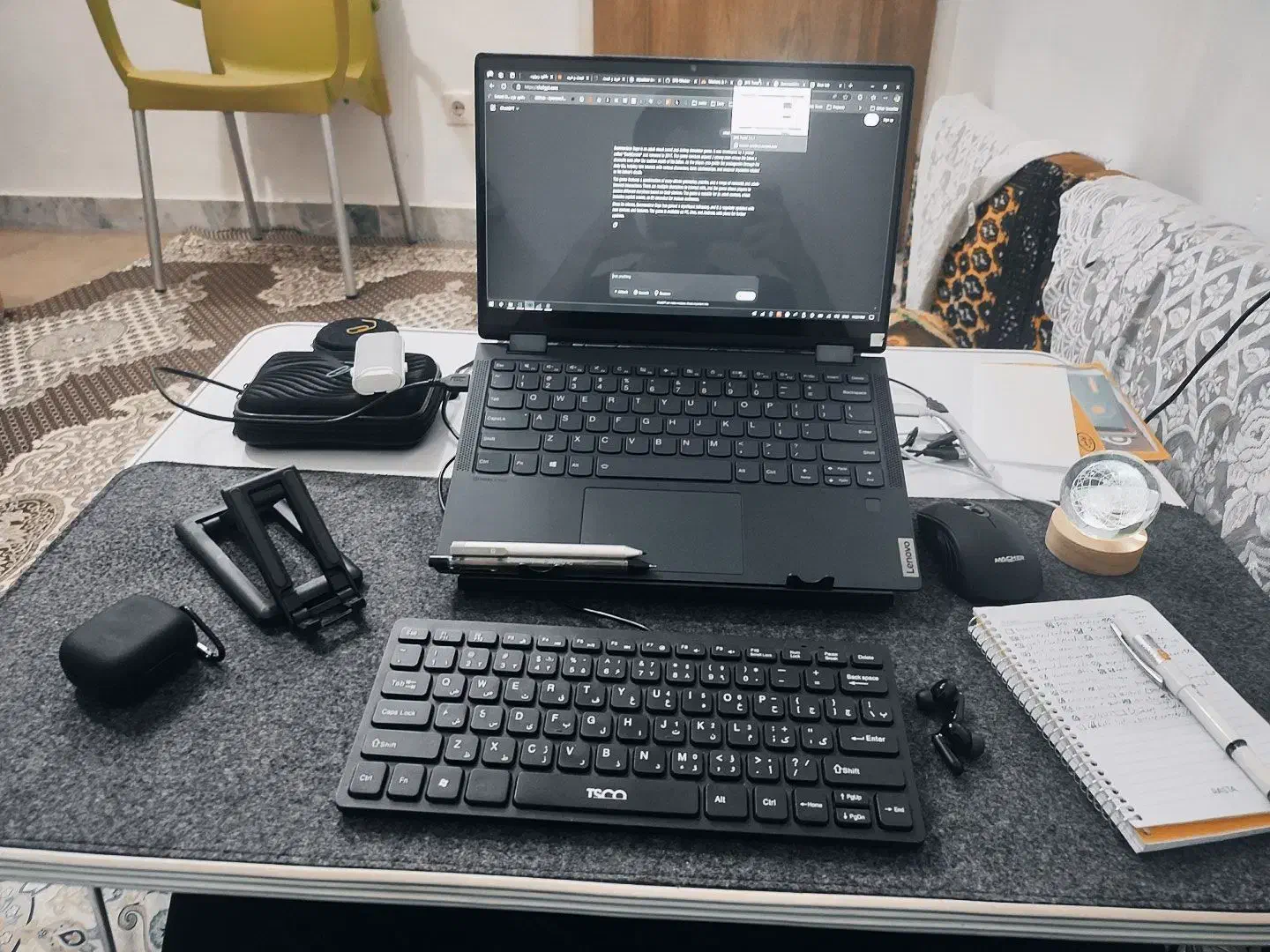 لپتاپ ۳۶۰ درجه لمسی لنوو|رایانه همراه|قم, پردیسان|دیوار