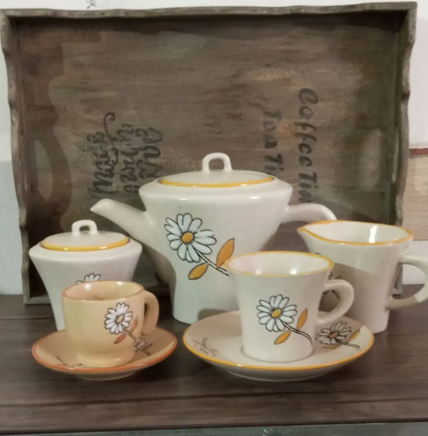 ست کامل قهوه خوری و چای خوری بابونه|ظروف سرو و پذیرایی|پردیس, فاز ۴|دیوار