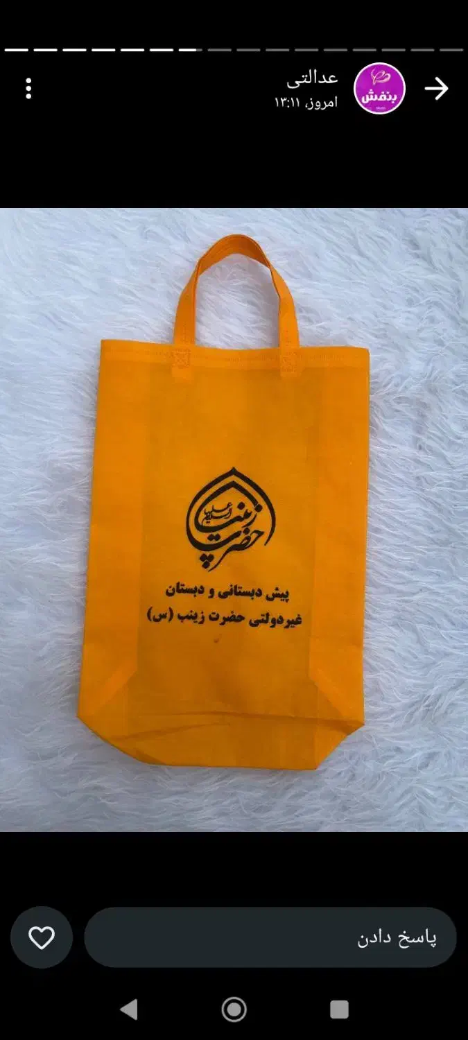 چاپ تبلیغات روی نایلون وبگ پارچه ای|خدمات پیشه و مهارت|کاشمر, |دیوار