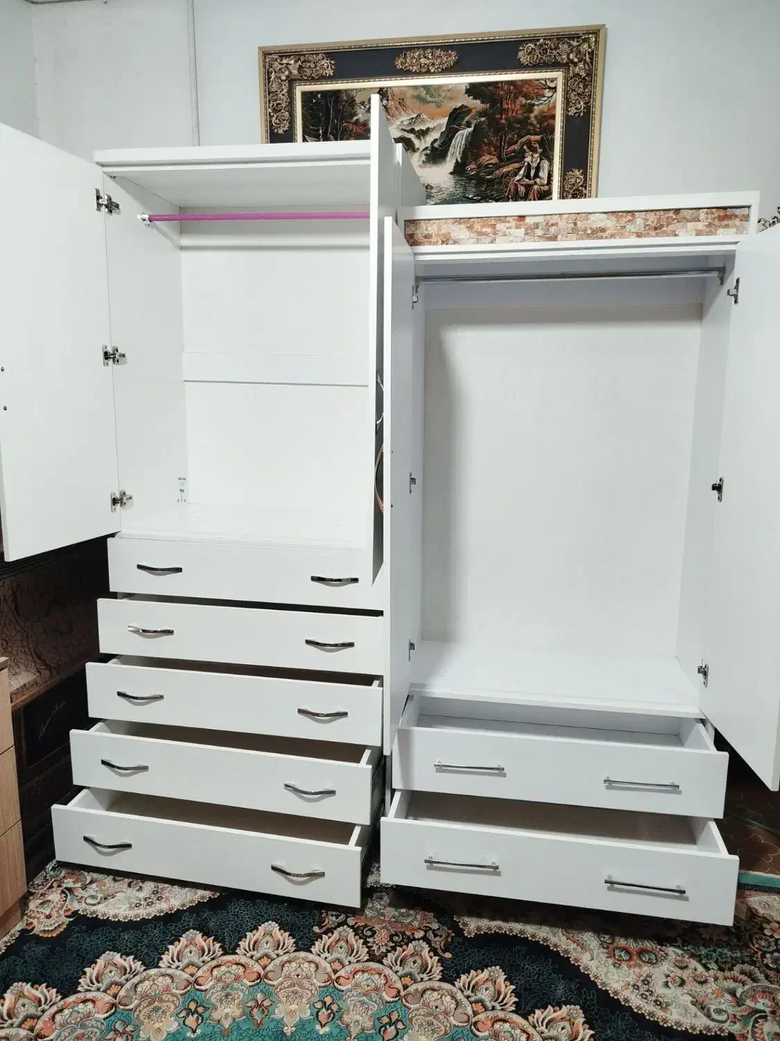 کمد دراور لباس نو ام دی اف دو تیکه|جاکفشی، کمد، دراور|قزوین, |دیوار