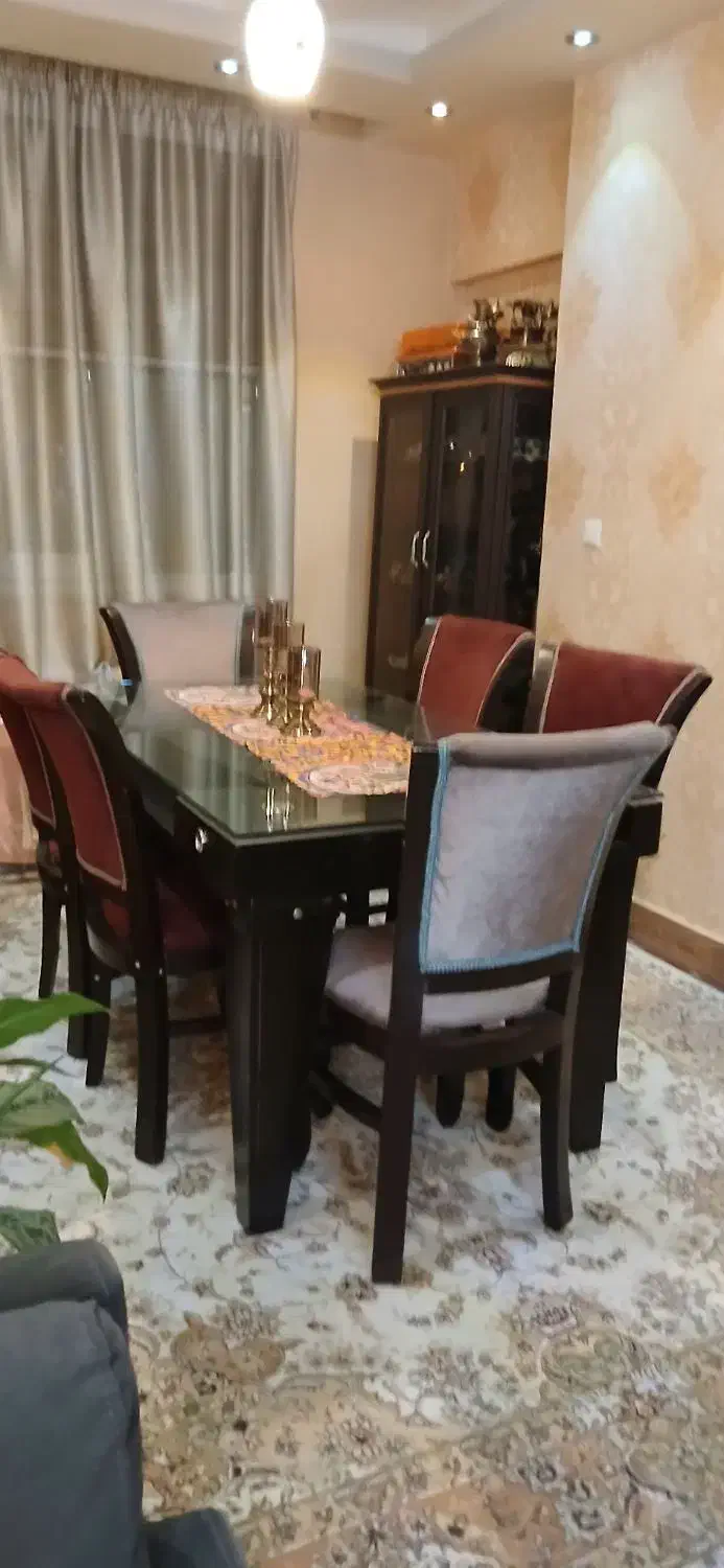 میز نهارخوری ۶ نفره|میز و صندلی غذاخوری|زنجان, |دیوار