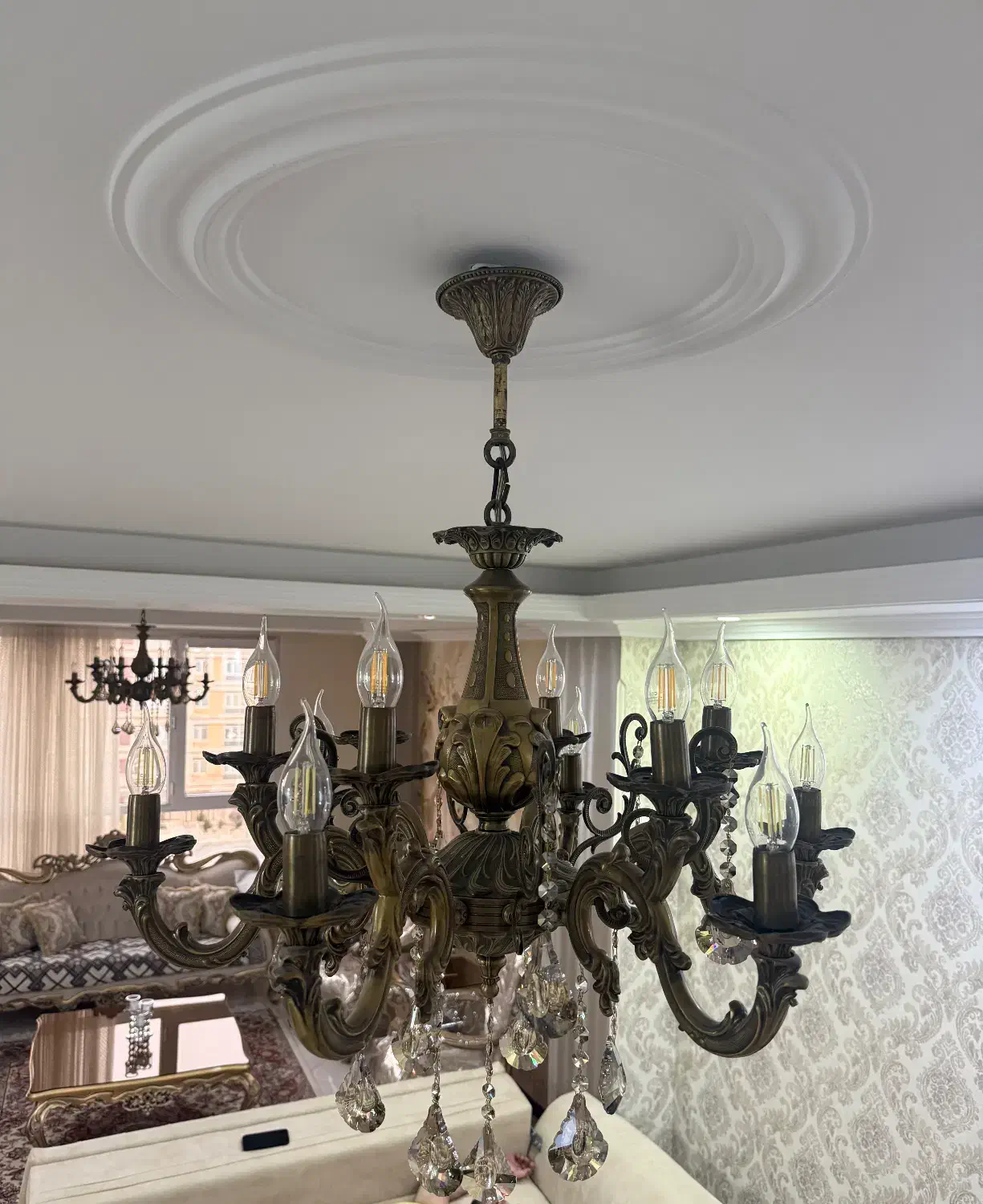 لوسر برنز اصل|لوستر و چراغ آویز|تهران, تهرانسر شمالی|دیوار