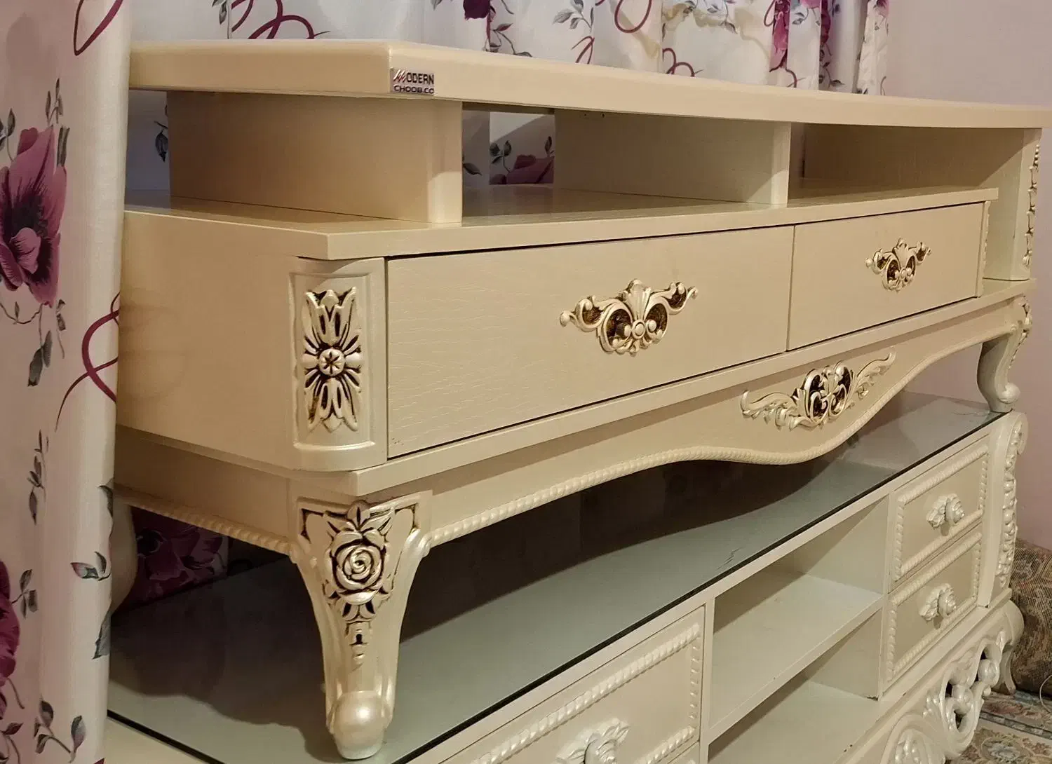 میز تلویزیون شرکتی دوتیکه ریلی|میز تلویزیون|سنندج, |دیوار