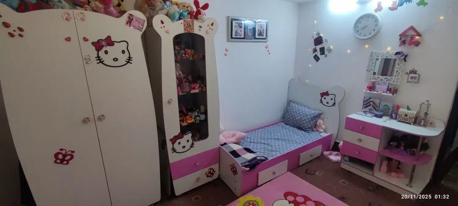 تخت میز و کمد کودک نوجوان|اسباب و اثاث بچه|قم, پردیسان|دیوار