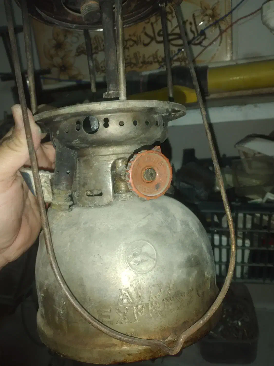 چراغ زنبوری مسی|کلکسیون اشیاء عتیقه|محمدیه-قزوین, |دیوار