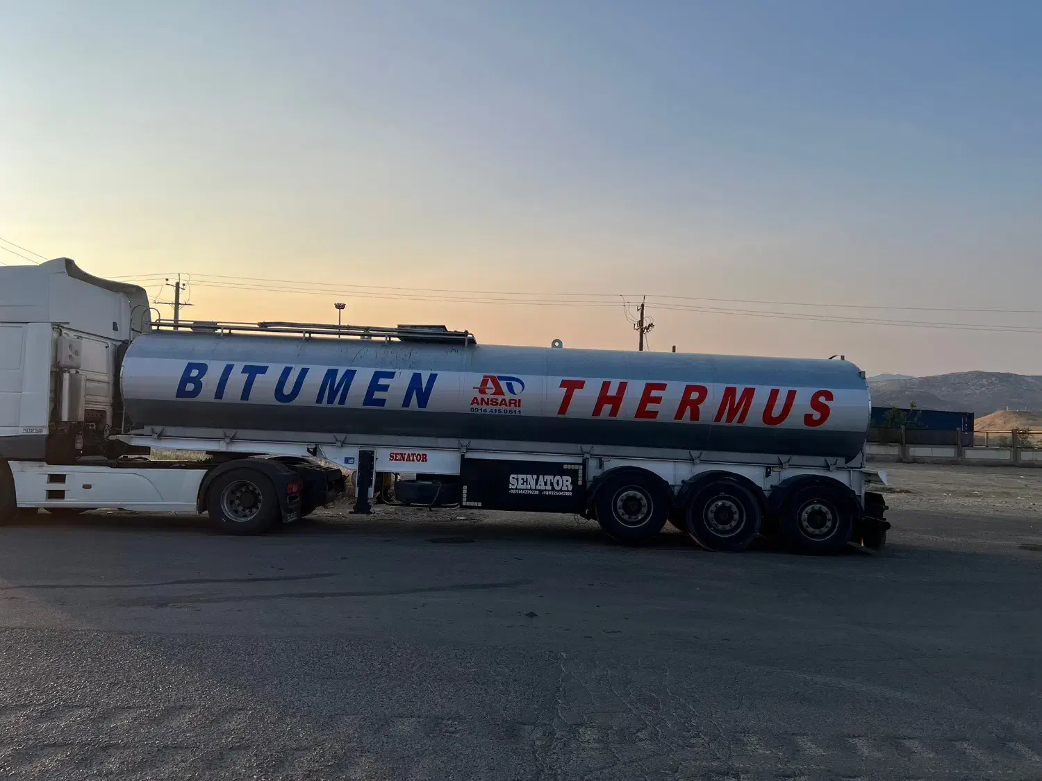 تانکر قیر سه محور انصاری|خودرو سنگین|خوی, |دیوار