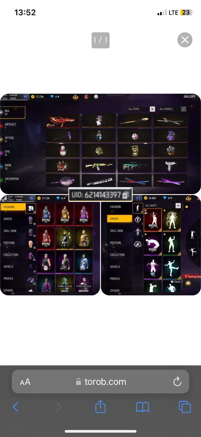 اکانت فریفایر معاوضه با اکانت فریفایر|کنسول، بازی ویدئویی و آنلاین|شیراز, شهرک گلها|دیوار