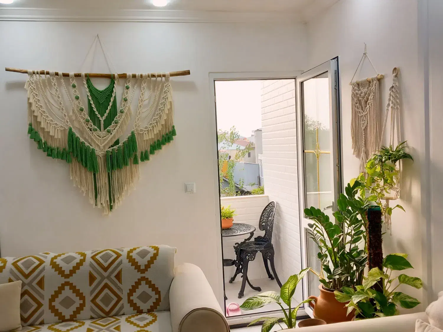 دیوار کوب مکرومه|صنایع دستی و سایر لوازم تزئینی|رشت, حومه رشت|دیوار