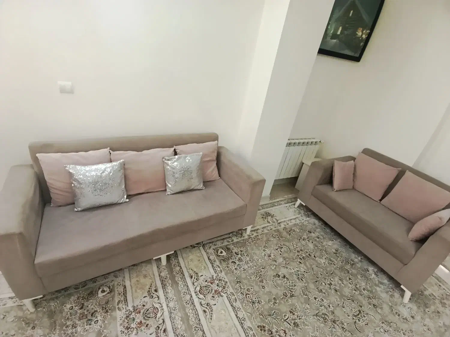 مبلمان 7نفره راحتی تشک دوبل پارچه نانو مبل راحتی|مبلمان خانگی و میز عسلی|تهران, شیوا|دیوار