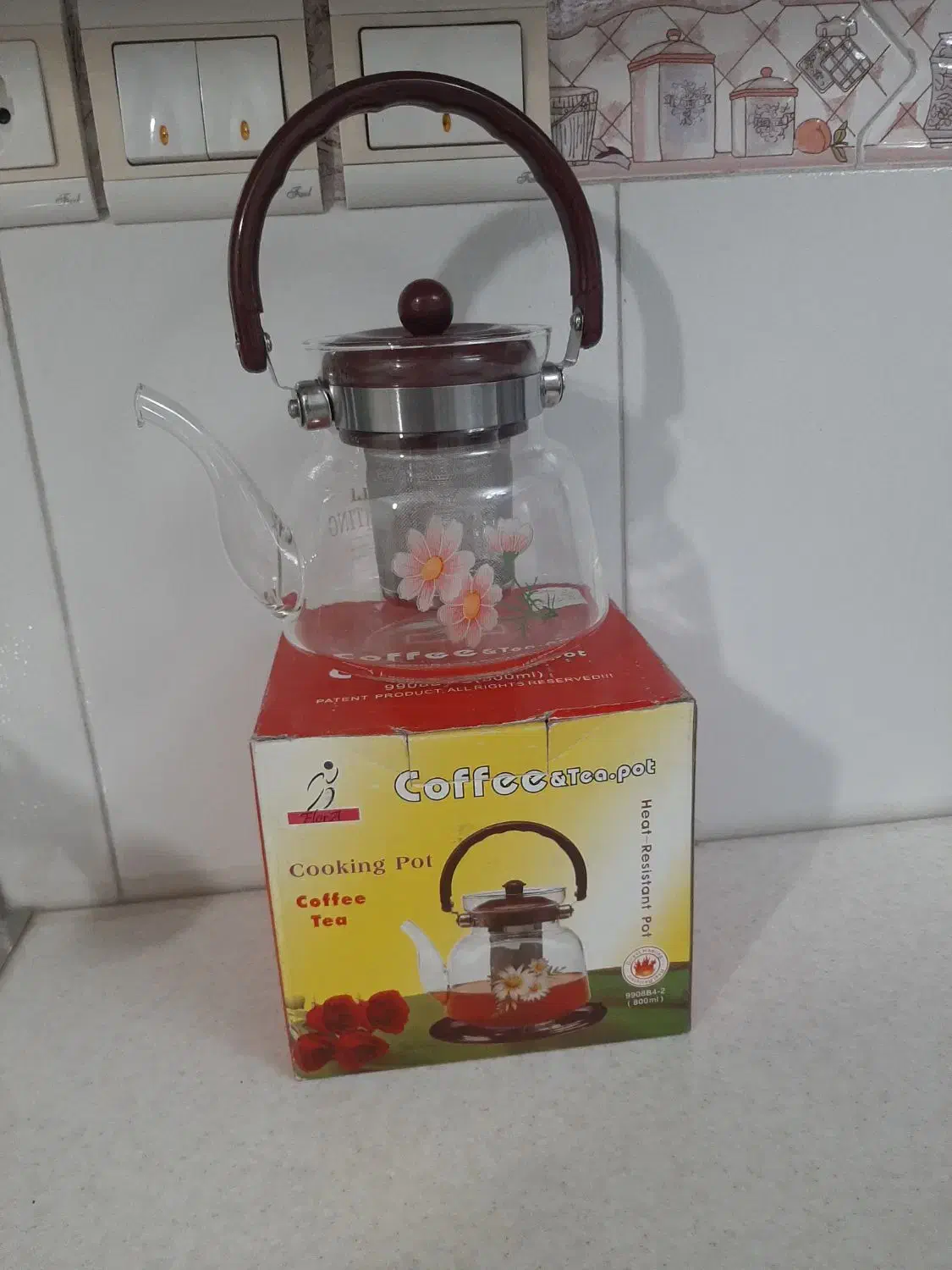 قوری پیرکس خارجی|قوری، کتری، قهوهساز دستی|قم, نخودی|دیوار