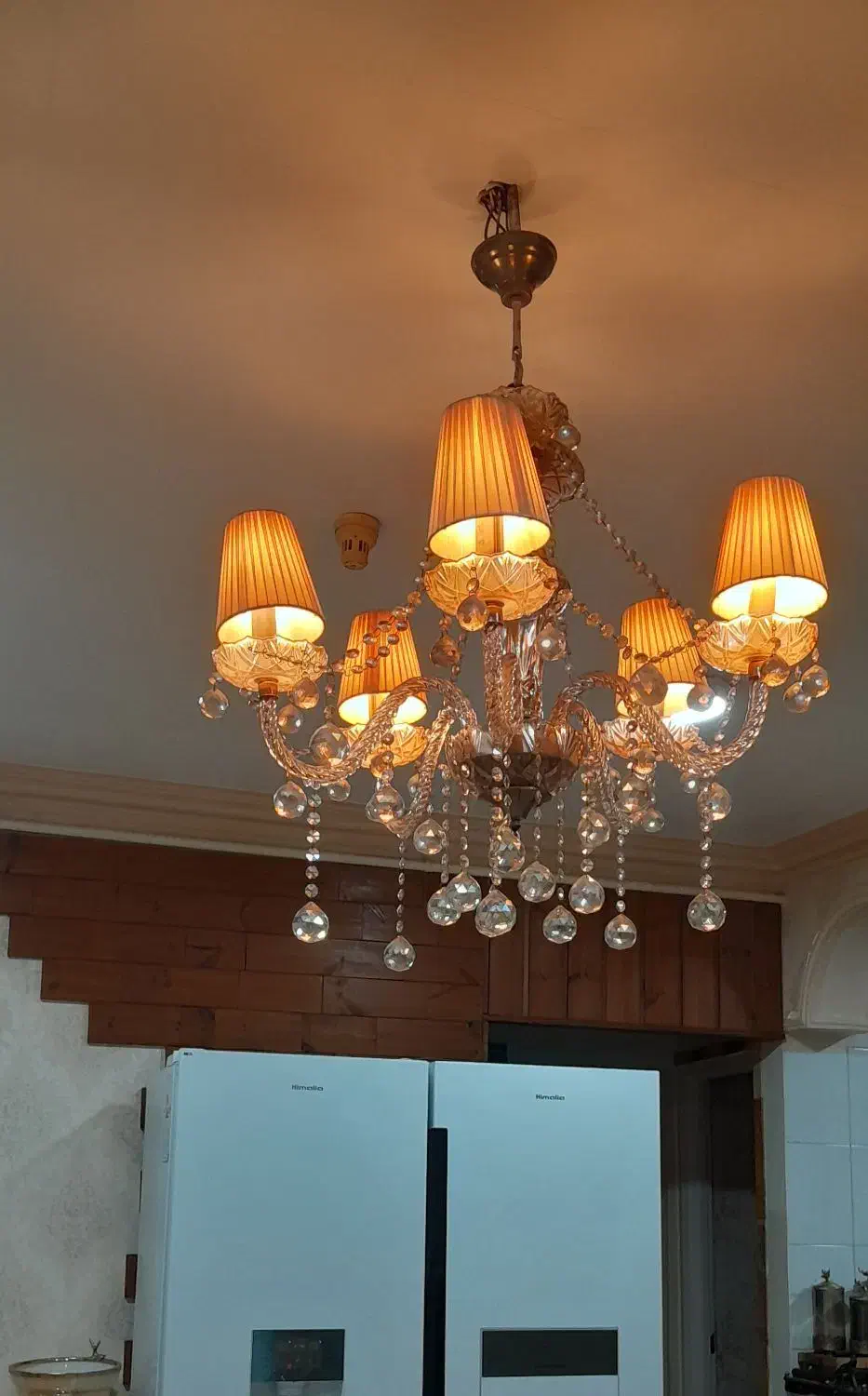 لوستر کریستالی|لوستر و چراغ آویز|اهواز, کوروش|دیوار