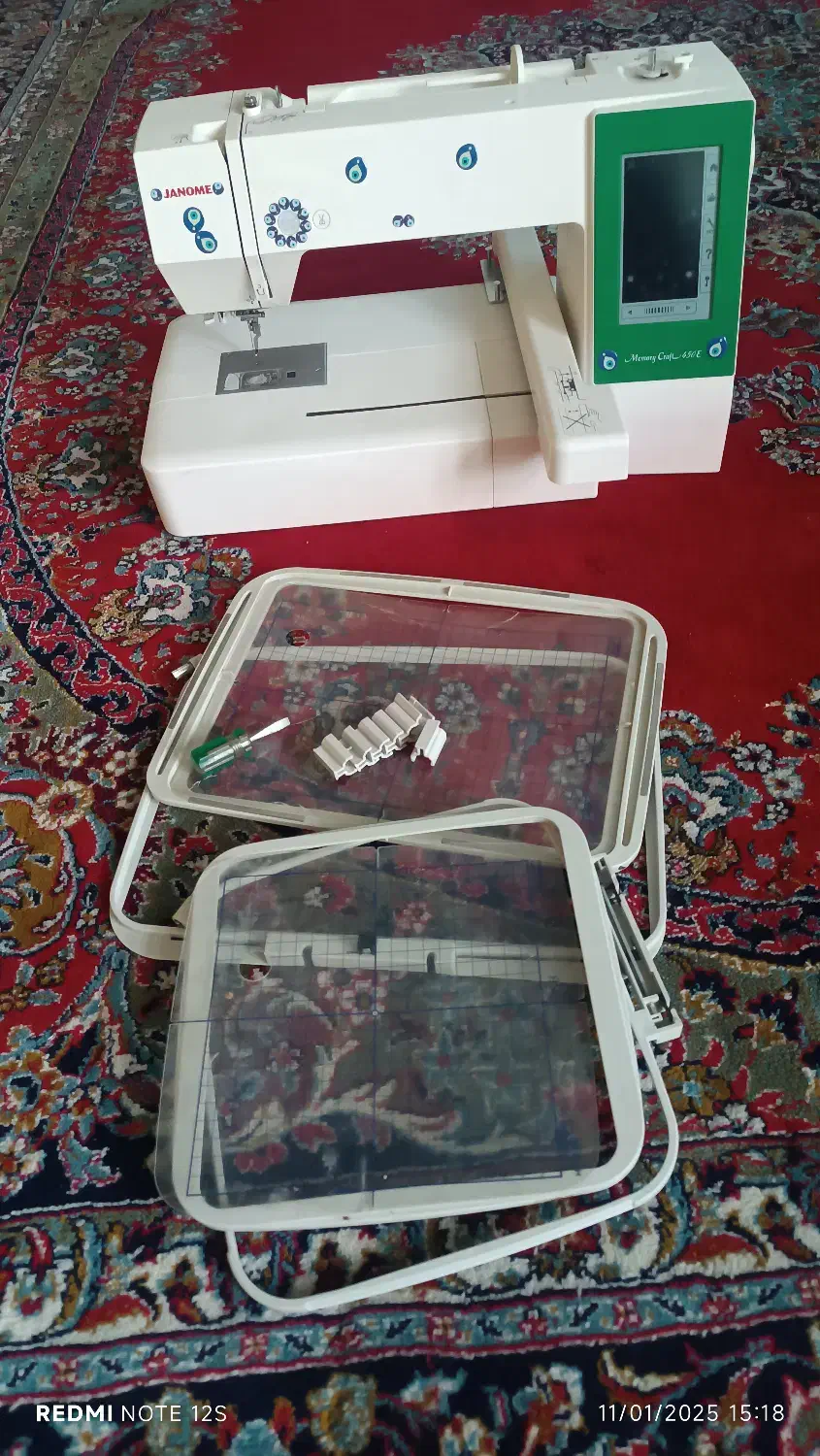 چرخ گلدوزی ۴۵۰ ژانومه|چرخ خیاطی و ریسندگی|گنبد کاووس, |دیوار