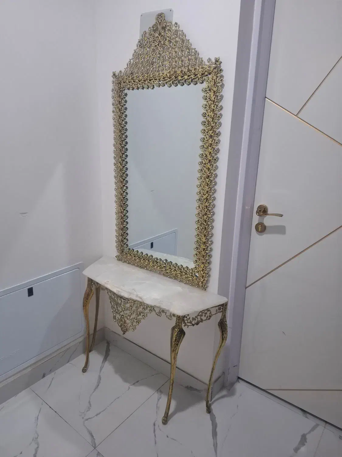 کمددیواری ست کامل برنزبخاری نهارخوری 6نفره|حراج|دیواندره, |دیوار
