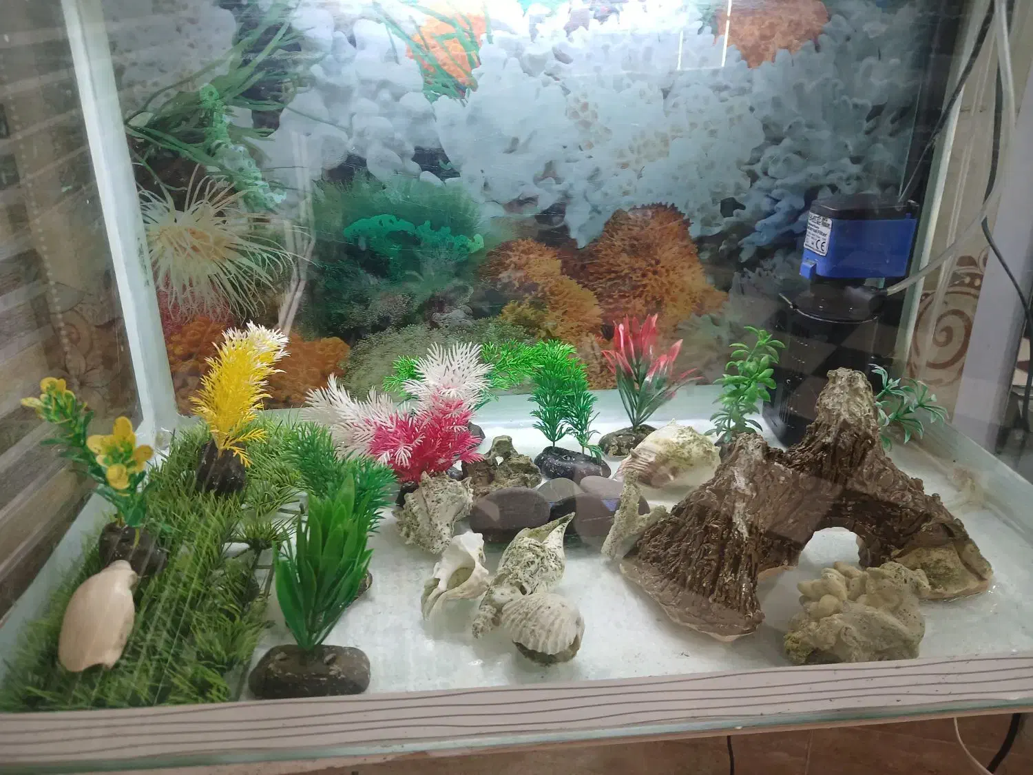 وسایل آکواریوم .به طول ۵۷و عرض ۳۲و ارتفاع۳۶|ماهی|کرمانشاه, |دیوار