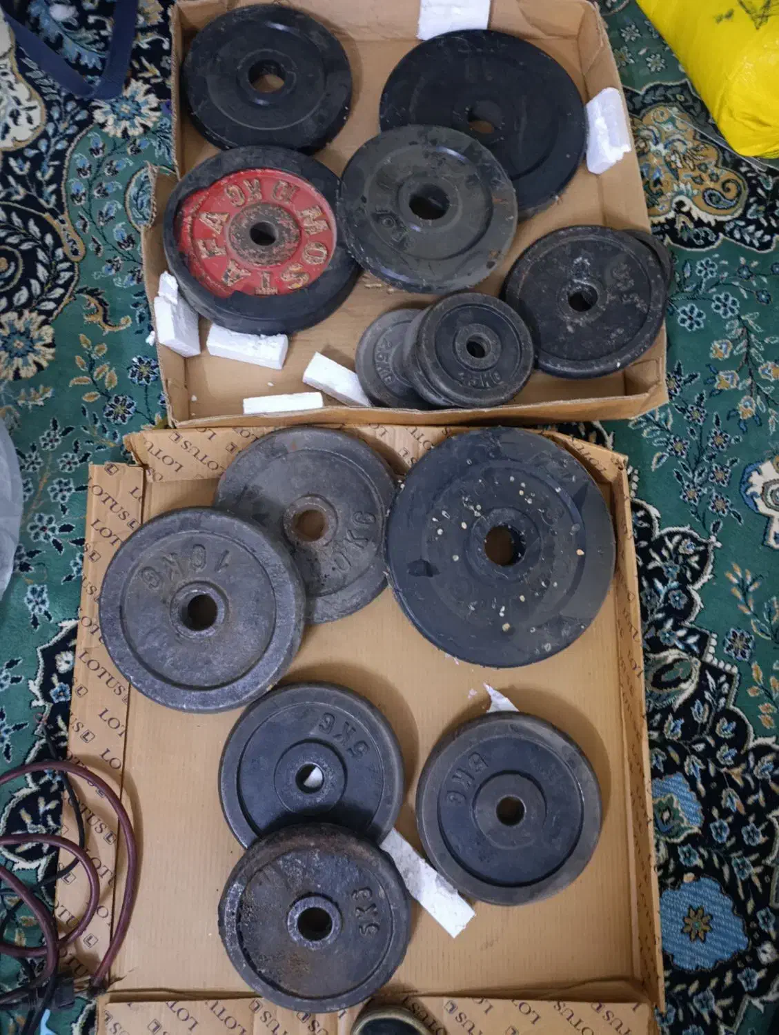 وزنه بدن سازی و دمبل دستکش بوکس|تجهیزات ورزشی|تهران, شهرک آسمان|دیوار