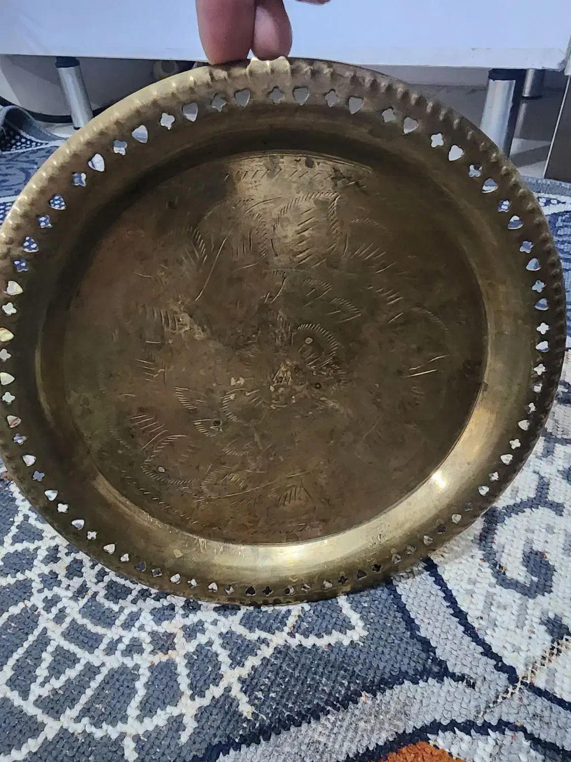 سینی قدیمی|ظروف سرو و پذیرایی|تهران, امام حسین|دیوار