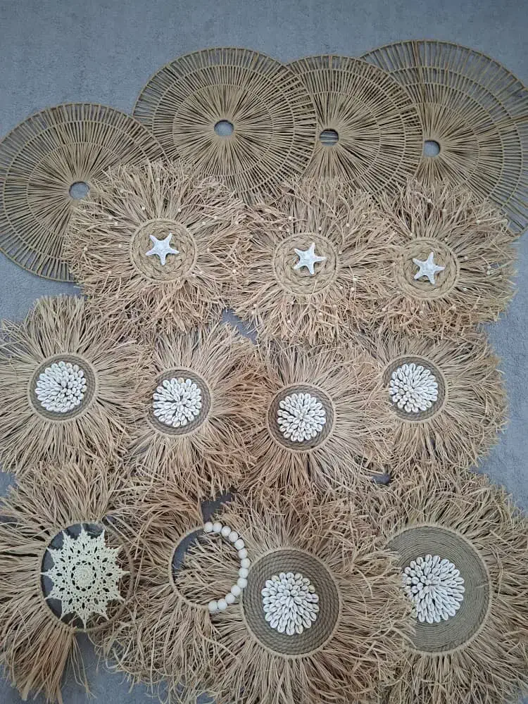 دیوارکوب جدید پینترستی حصیری|صنایع دستی و سایر لوازم تزئینی|مشهد, آزادشهر|دیوار