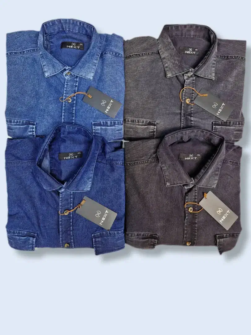 کت پیراهن جین ۳XL تا ۷XL دو جیب سایز بزرگ|لباس|تهران, خزانه|دیوار