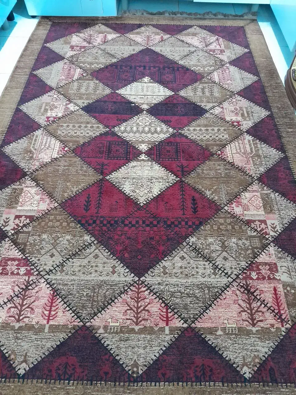 فرش 4متری و 1نیم|فرش|بومهن, |دیوار