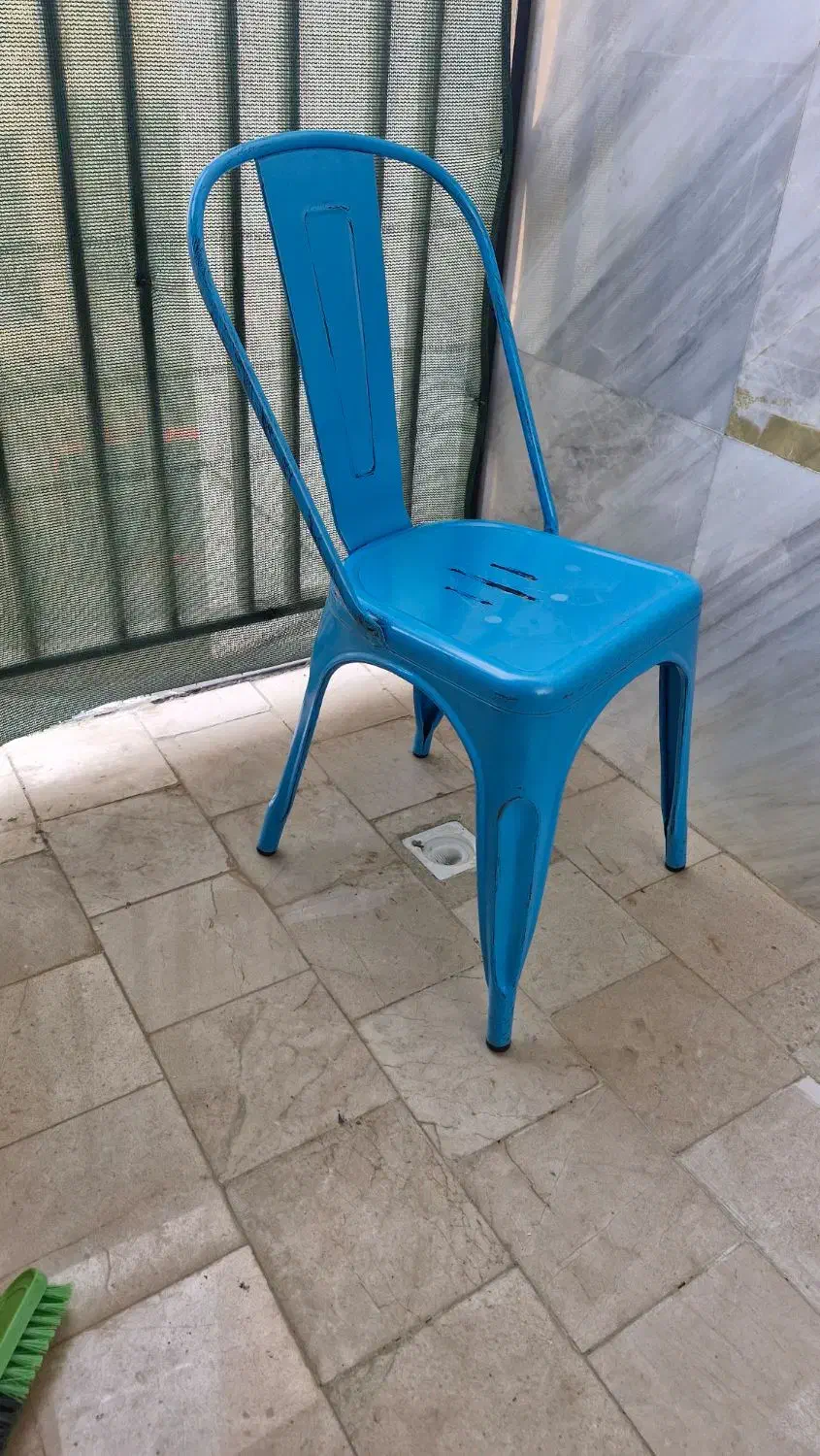 صندلی فلزی تولیکس آبی|صندلی و نیمکت|کرج, گوهردشت|دیوار