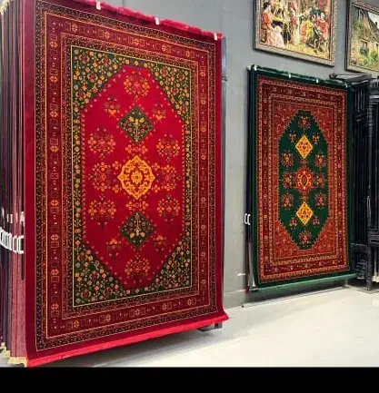 قالی هزارشانه/+هنر درهرگره پشمی +رنگ دودی دلفینی&|فرش|شوشتر, |دیوار