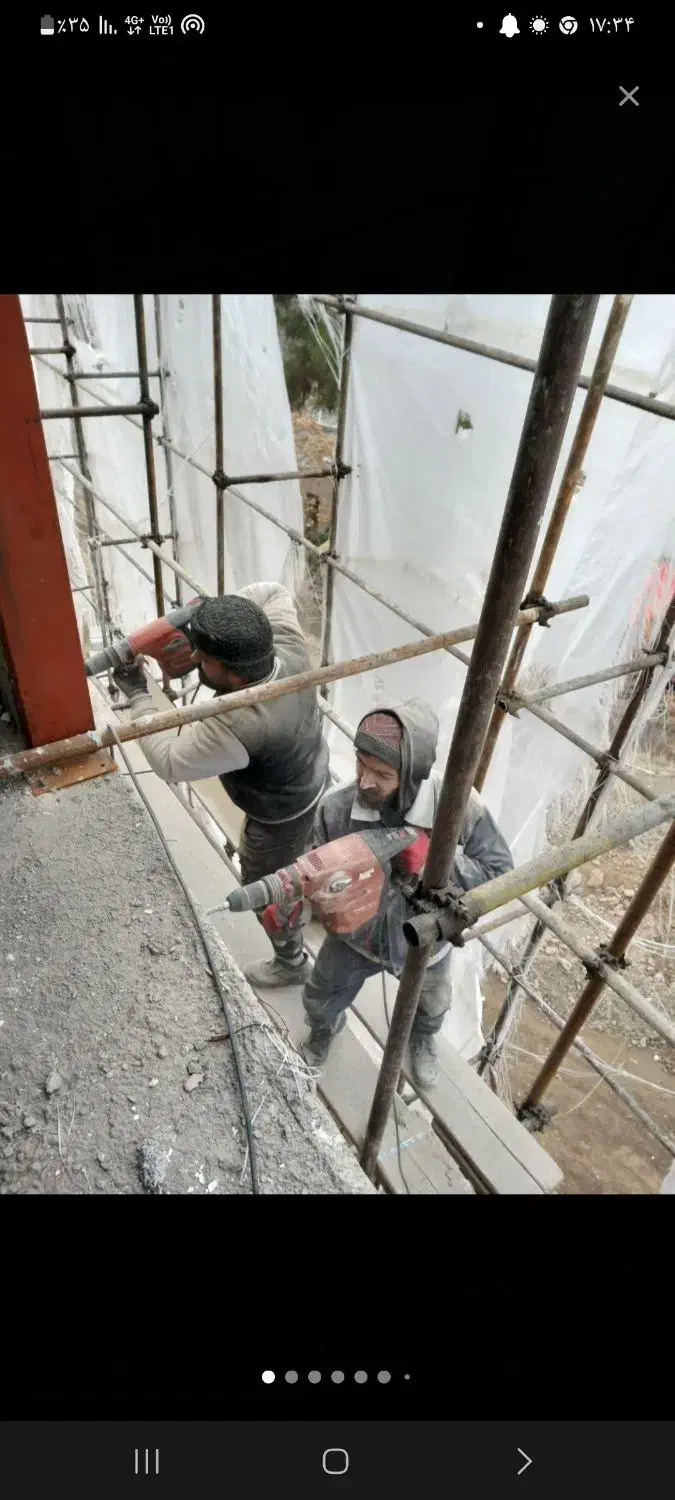 انجام خدمات کاشت میلگرد کرگیری سوراخ کاری تاسیسات|خدمات پیشه و مهارت|گلستان (تهران), |دیوار