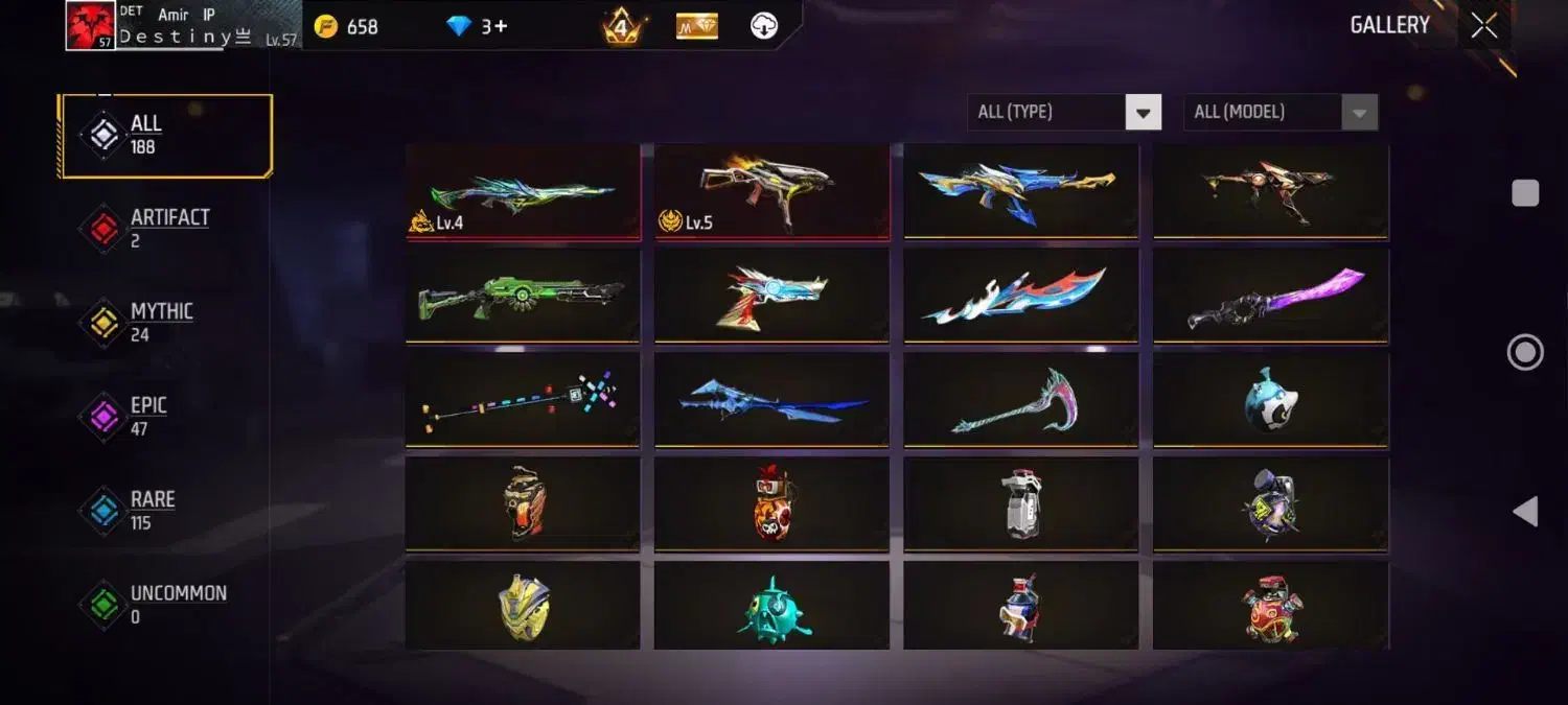 اکانت‌فری‌فایر|کنسول، بازی ویدئویی و آنلاین|یاسوج, |دیوار