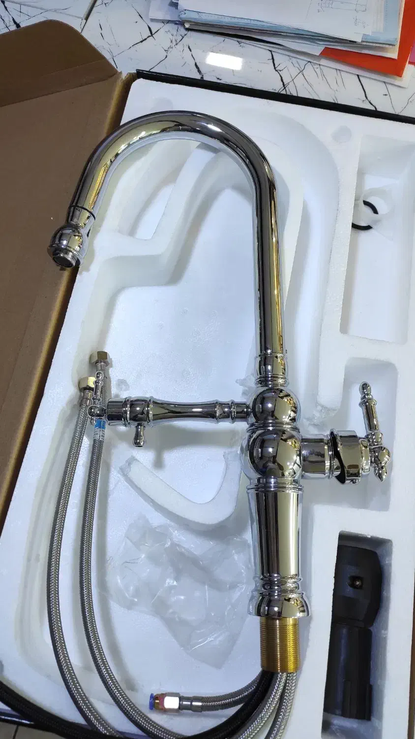 شیر ظرفشویی دومنظوره شاوری و ساده|مصالح و تجهیزات ساختمان|ساوه, |دیوار