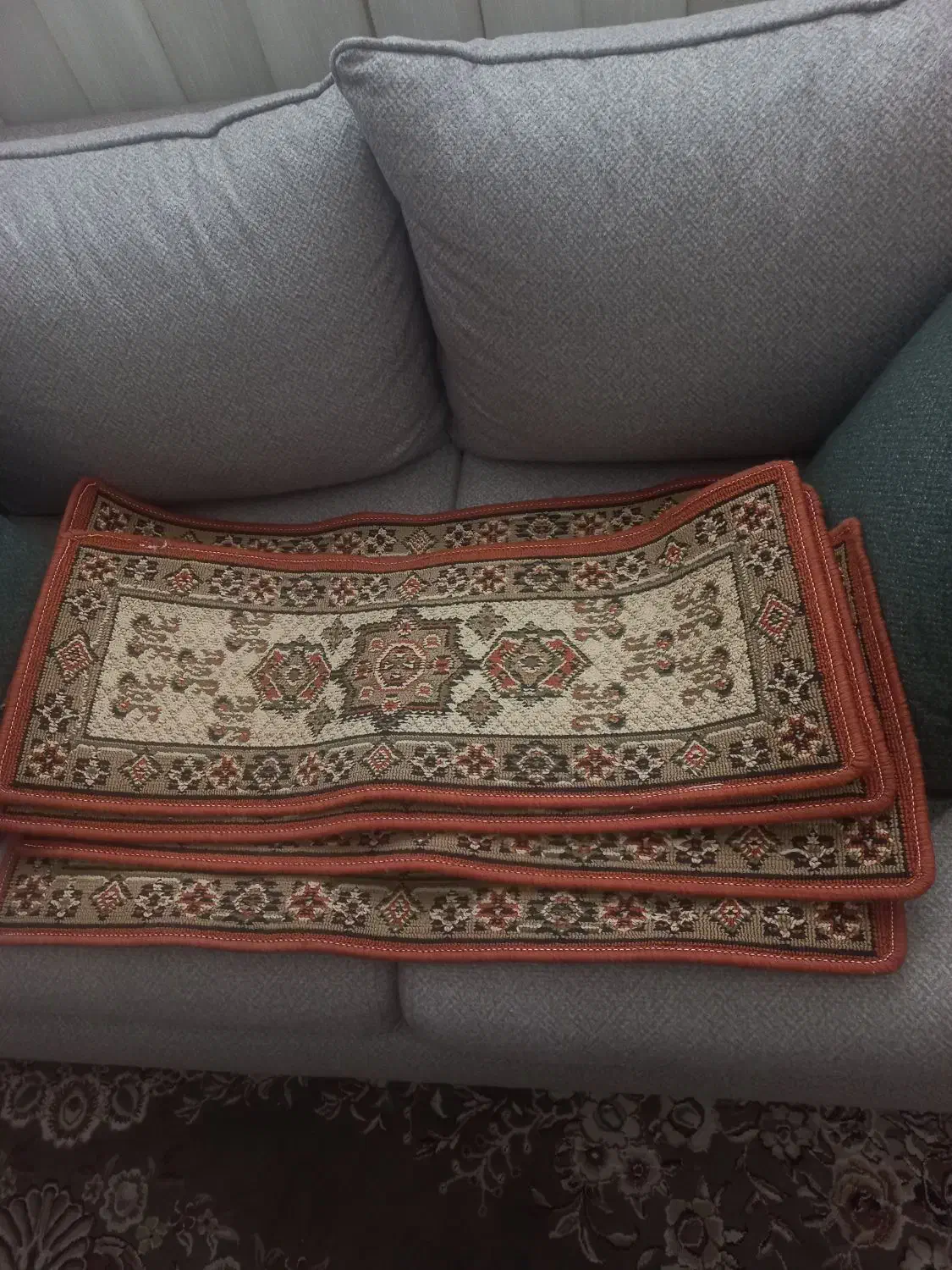 گلیم راه پله|گلیم، جاجیم، گبه|قرچک, مهدیه|دیوار