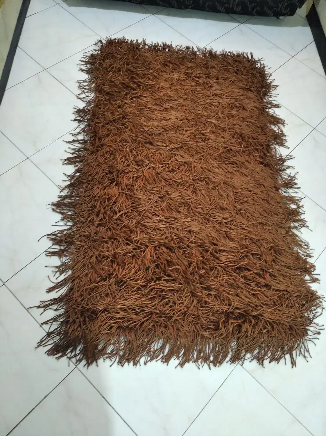 یک عدد فرش قهوهای کوچک در حد نو مال هند|فرش|تهران, صادقیه|دیوار