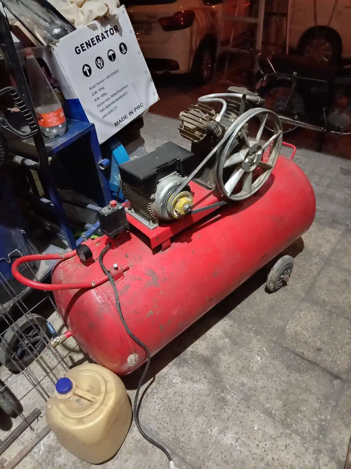 پمپ باد ۲۵۰ لیتری سالم|ماشین‌آلات صنعتی|قم, نیروگاه|دیوار