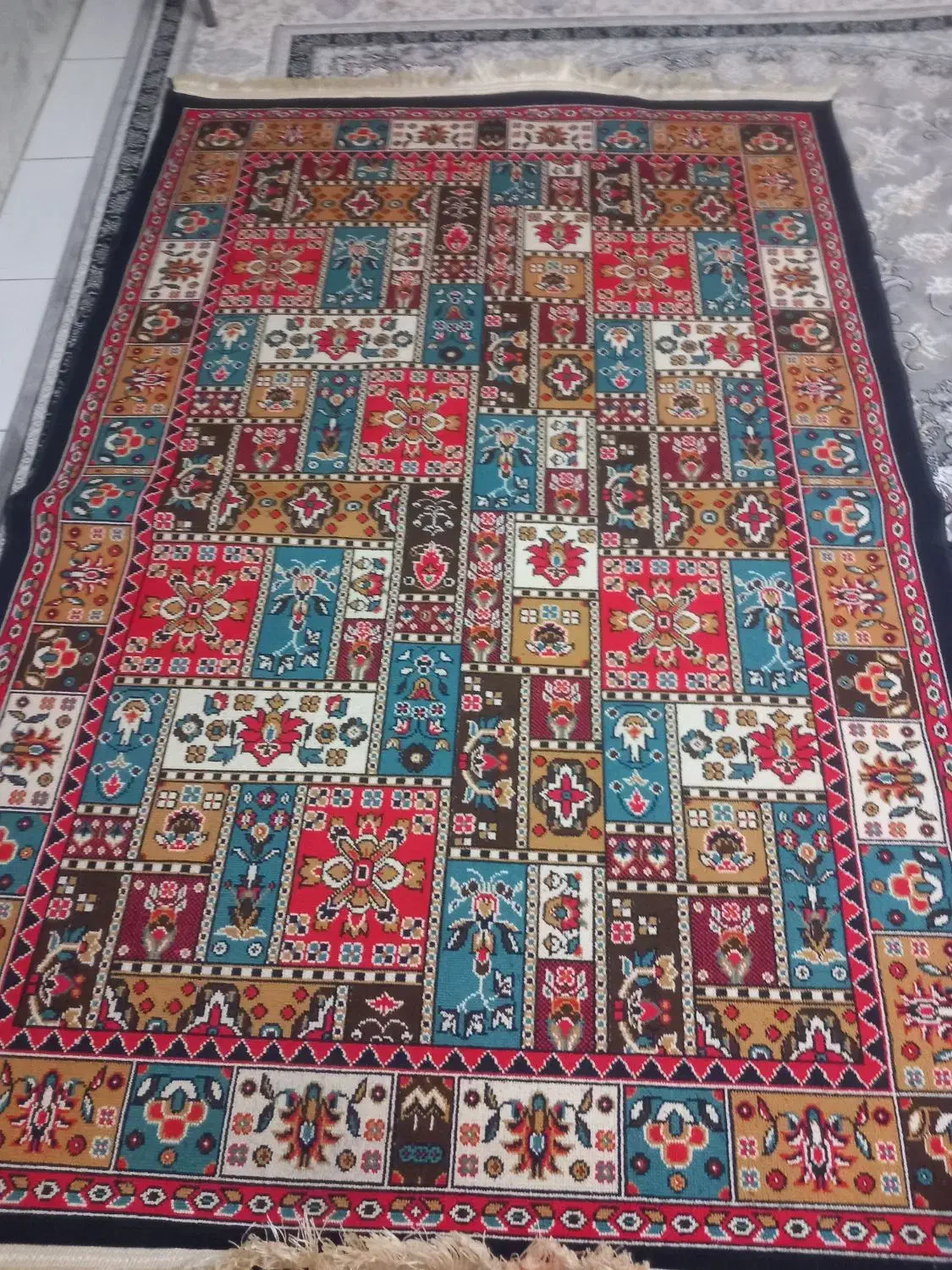 گلیم فرش ۱/۵در۲/۵|گلیم، جاجیم، گبه|اصفهان, شمس آباد|دیوار