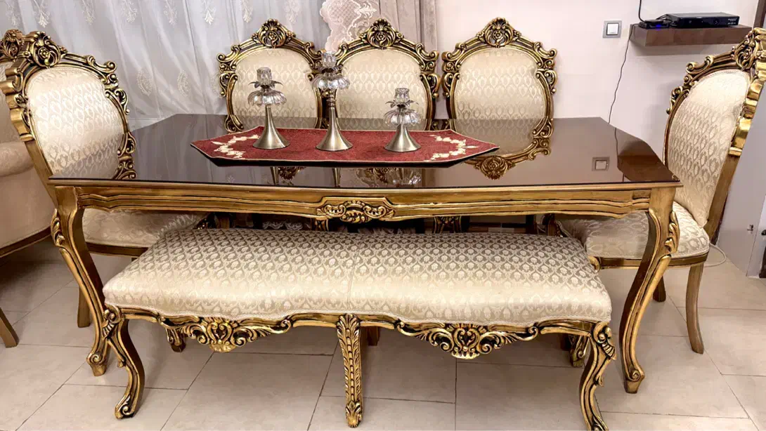 میز ناهاخوری ۸نفره نو|میز و صندلی غذاخوری|زنجان, |دیوار