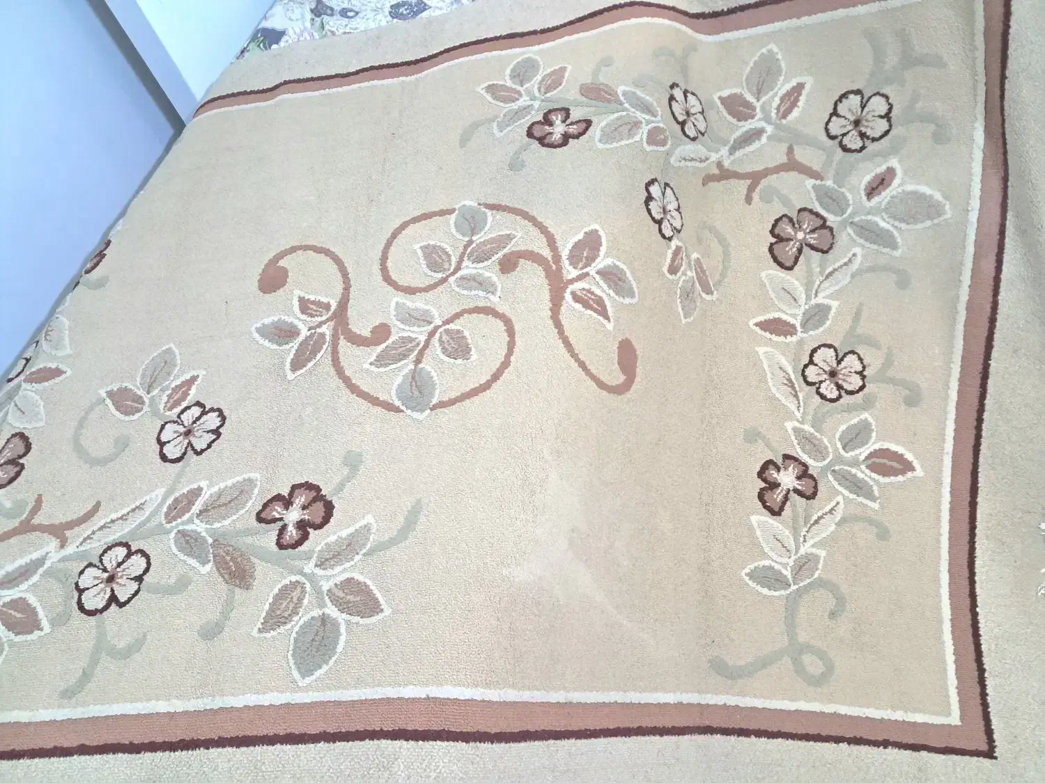 قالیچه گل برجسته ۴ متری|فرش|مشهد, الهیه|دیوار