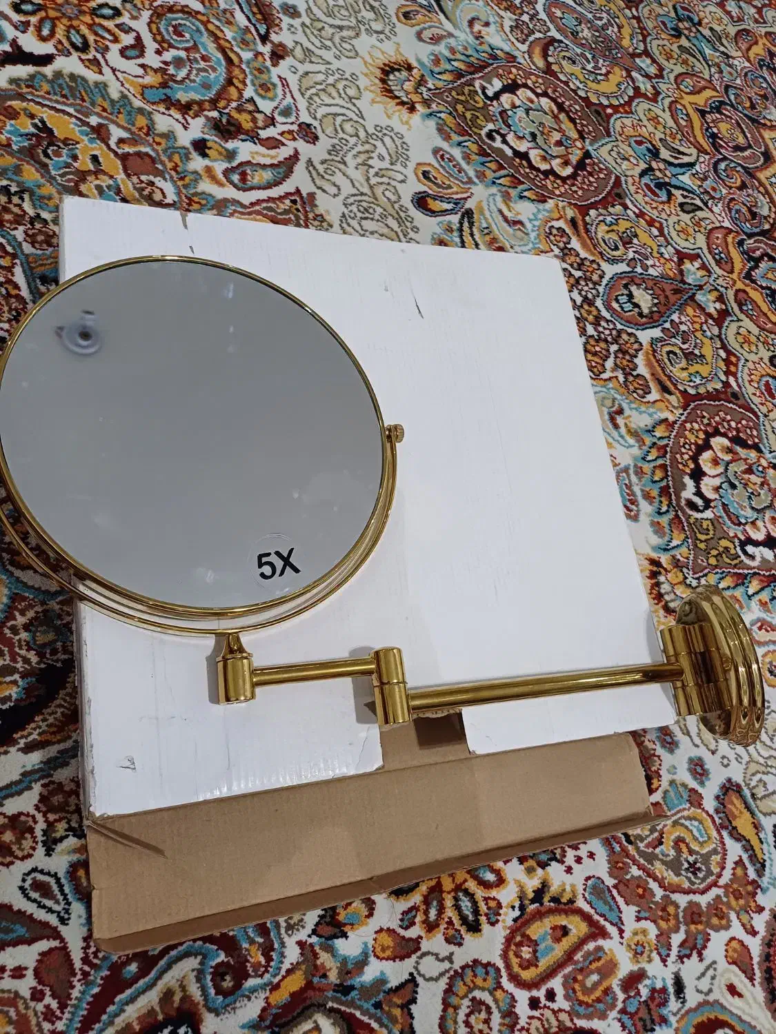 اینه اصلاح ،دیواری ،طلایی رنگ ،مارک پرتی|لوازم حمام|نجف‌آباد, امیرآباد|دیوار