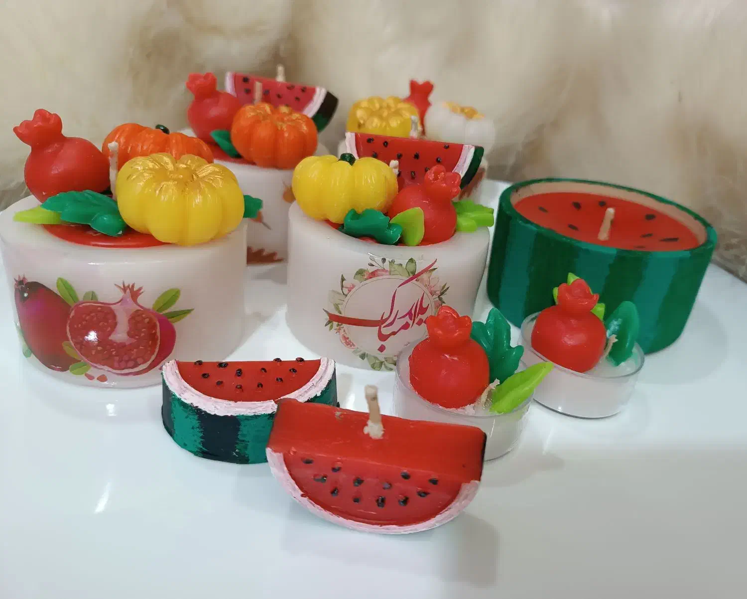 شمعهای یلدایی|صنایع دستی و سایر لوازم تزئینی|شیراز, شهرک ایثار|دیوار