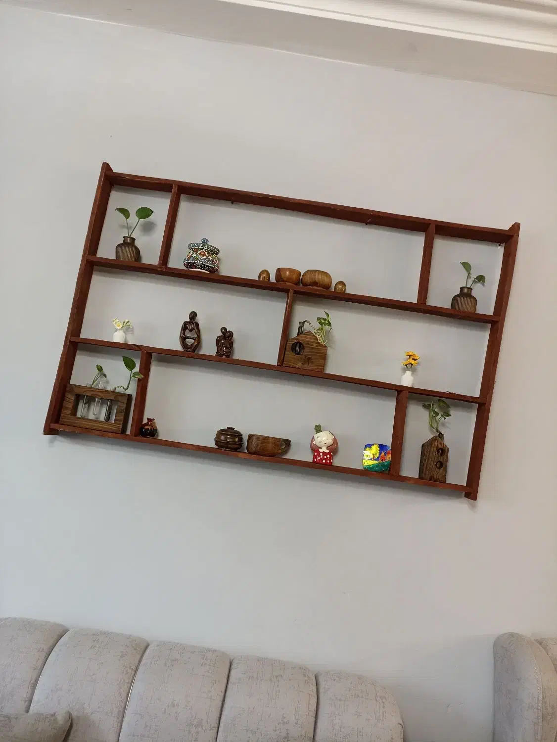 شلف سنتی چوبی|کتابخانه، شلف، قفسه‌های دیواری|رشت, حمیدیان|دیوار