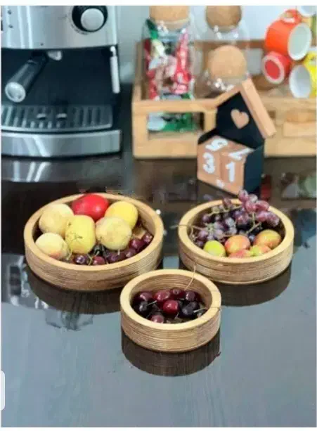 ۳تکه چوبی|ظروف سرو و پذیرایی|زاهدان, |دیوار