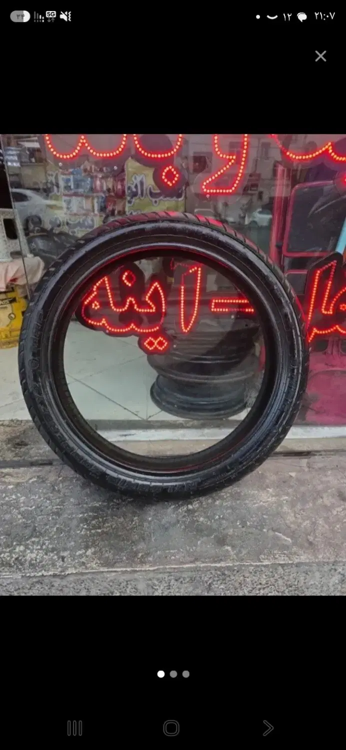 لاستیک موتور سیکلت آر اس RS باجاج|قطعات یدکی و لوازم جانبی|تهران, تهرانسر غربی|دیوار