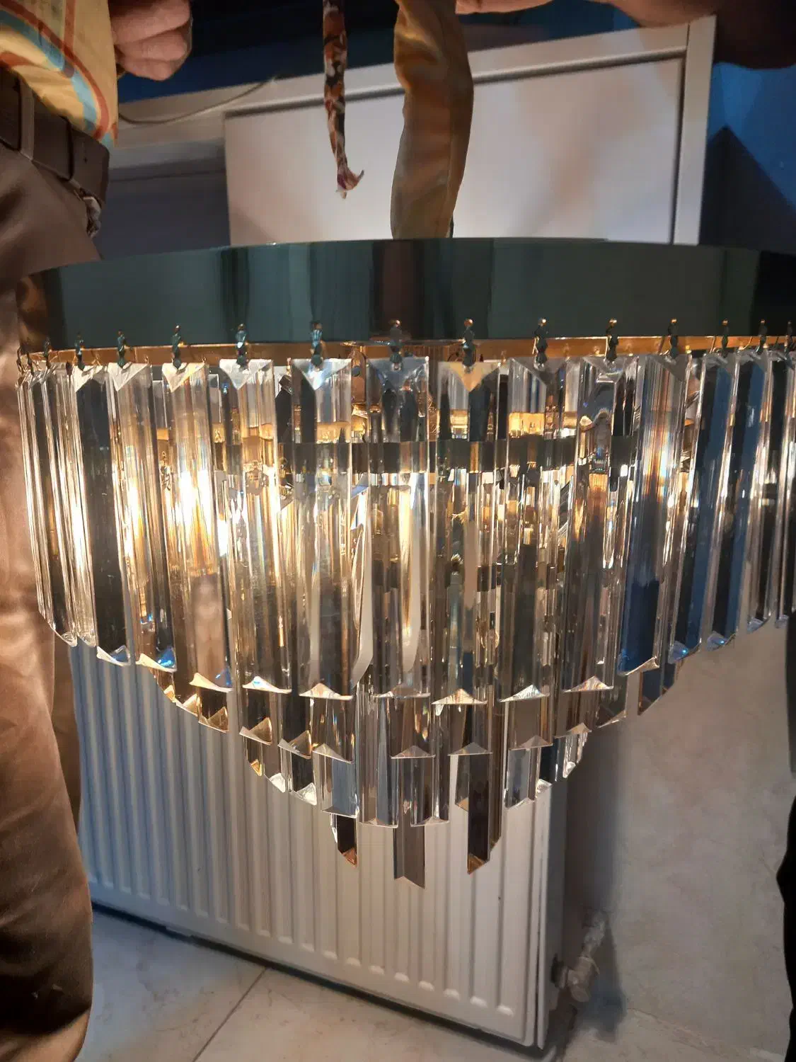 لوستر فلزی|لوستر و چراغ آویز|شهریار, شهریار|دیوار