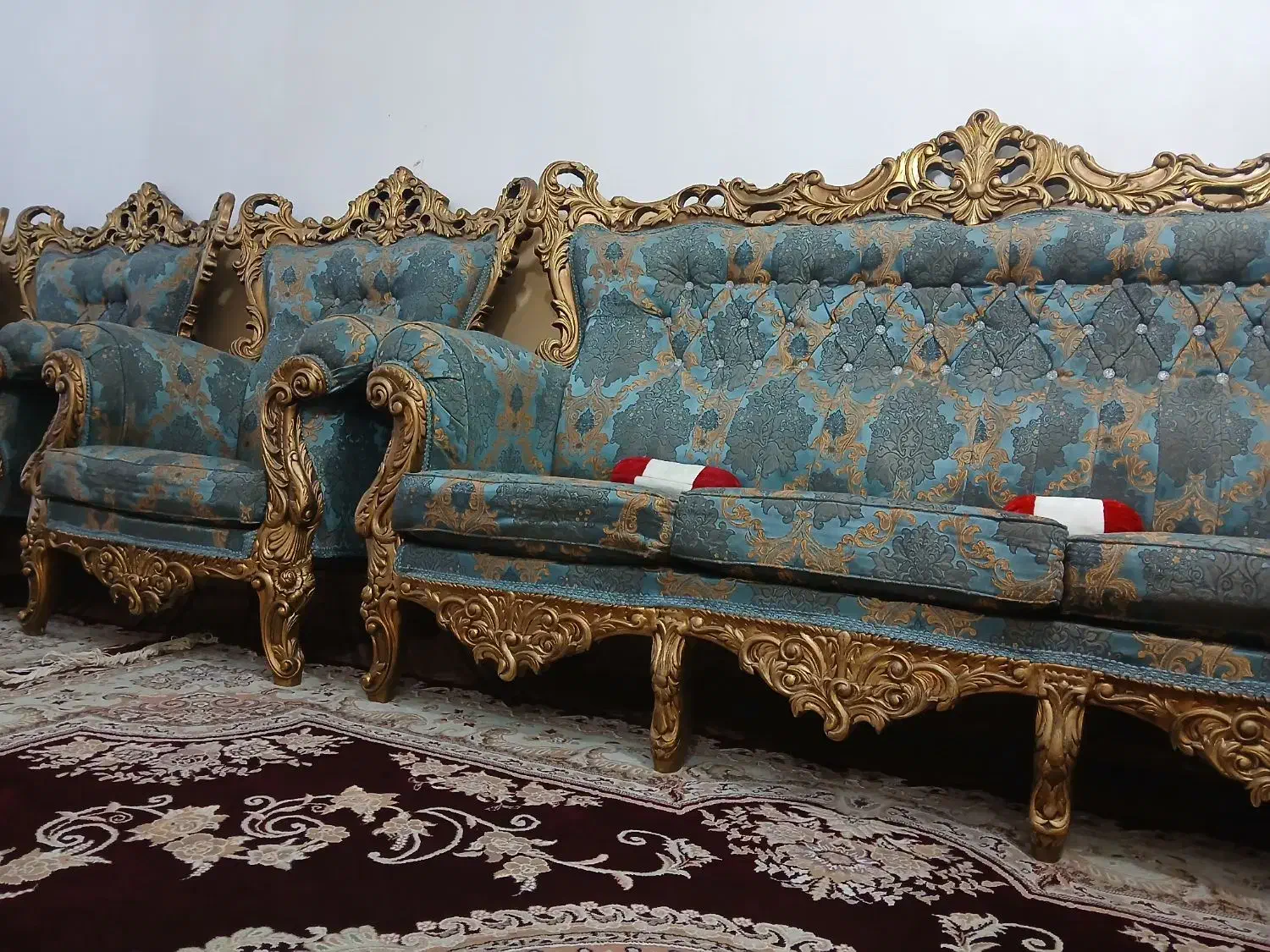 مبل سلطنتی ۷ نفره|مبلمان خانگی و میز عسلی|زابل, |دیوار