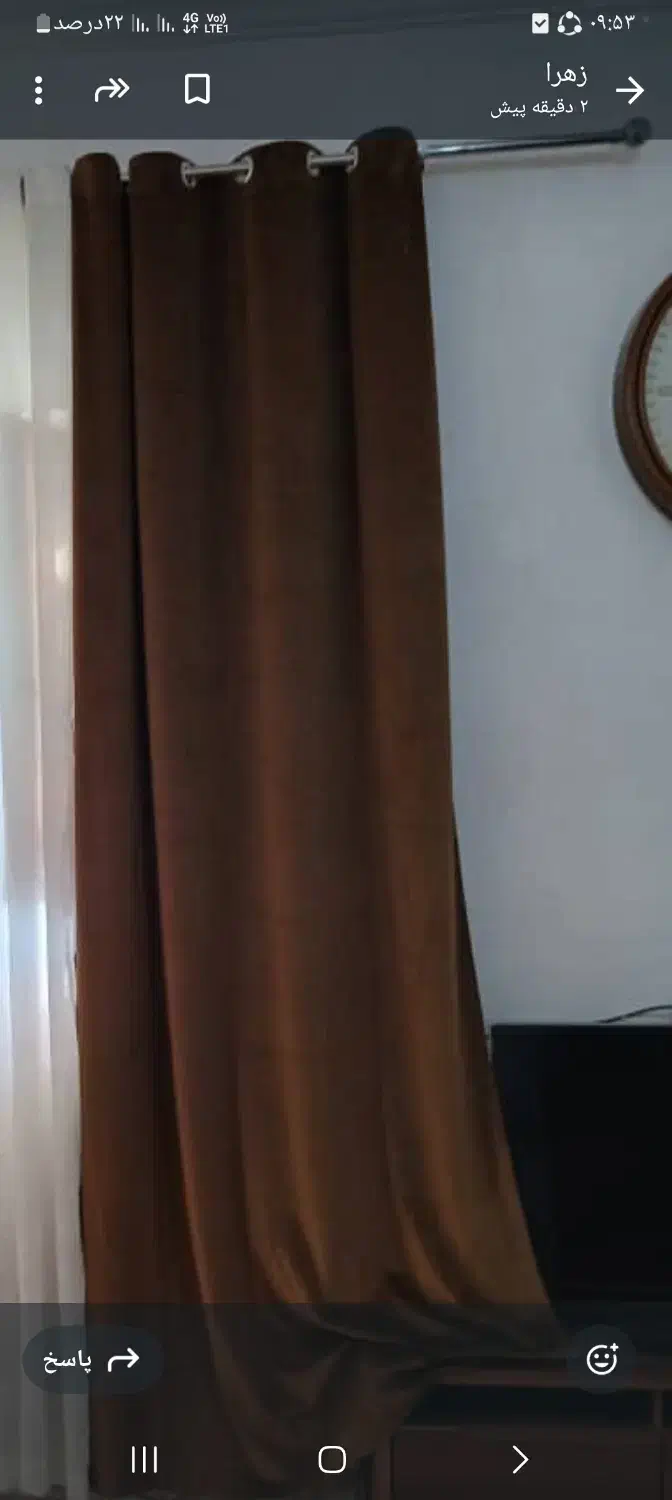 پرده پانجی جنس مخمل کالیفرنیا|پرده، رانر، رومیزی|مسجد سلیمان, |دیوار