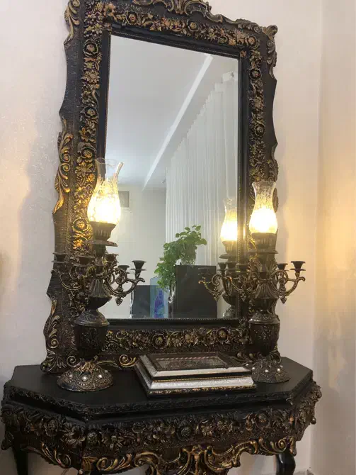 آینه و شمعدان|آینه|قرچک, باقرآباد|دیوار