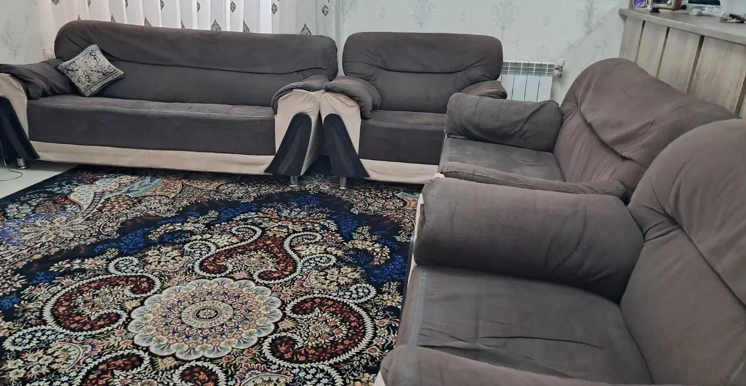 مبل ۷نفره سالم|مبلمان خانگی و میز عسلی|محمدیه-قزوین, |دیوار